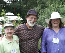 Mort Morss with his sister Marilyn and hostess Kathy Lamb