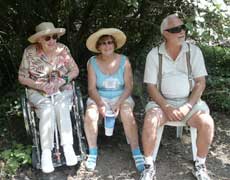 Jean Lamb with Grethe and Ger Winship