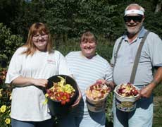 Chelsea, Holli, and Ger after deadheading